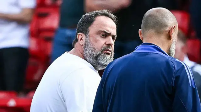 Nuno Espirito Santo and Evangelos Marinakis 