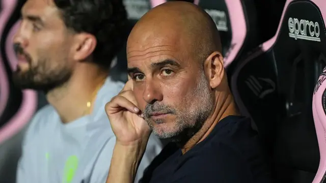 Pep Guardiola managing Manchester City