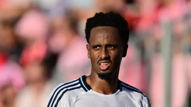A close-up of footballer Ali Ahmed