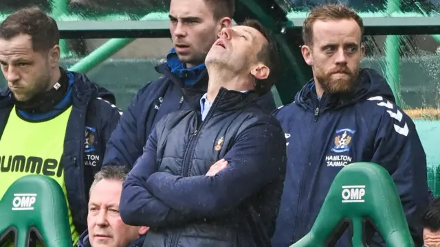 Neil McCann looks to the sky