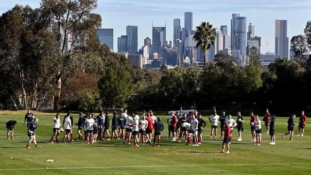 Lions train in Melbourne