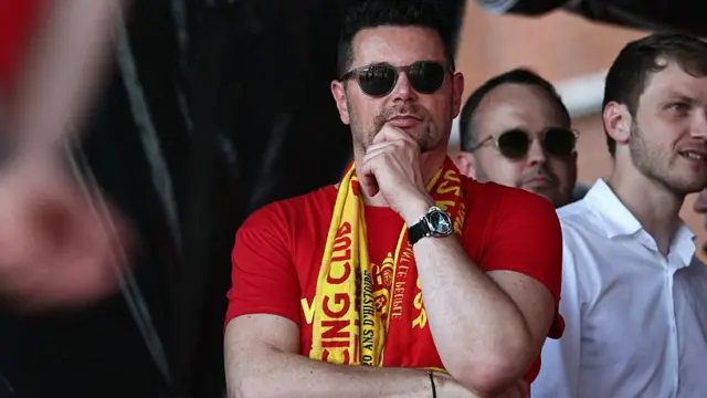 RC Lens' French head coach Pierre Sage looks on