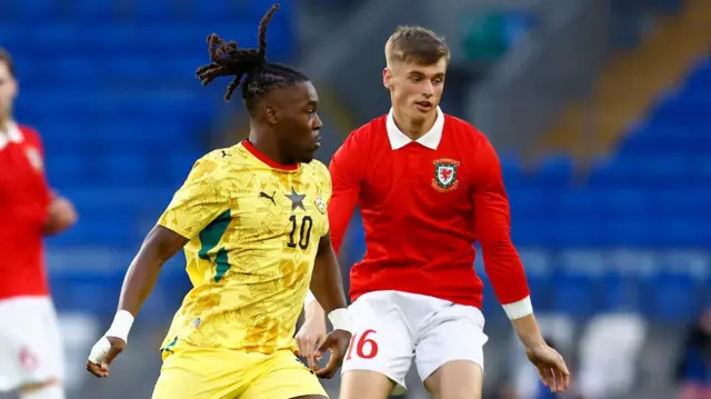 Dylan Lawlor in action against Ghana in June 