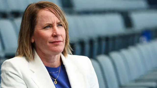 New Scotland Women's National Team head coach Melissa Andreatta is unveiled to the media at Hampden Park