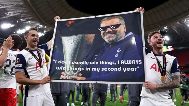Flag that says 'I don't usually win things, I always win things in my second year'