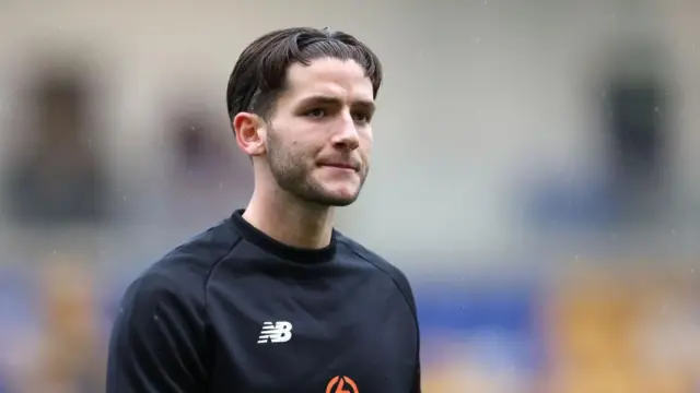 Ricky Aguiar of York City looks on, during the warm up prior to National League match between York City and Yeovil Town