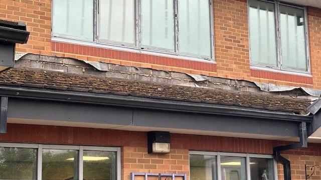 Damage to Dubmire Primary Academy's roof