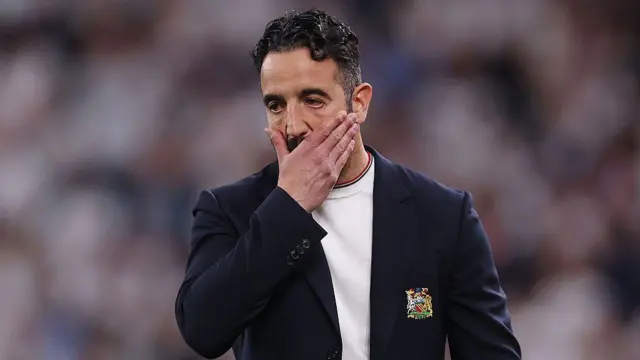 Amorim during the Europa League final