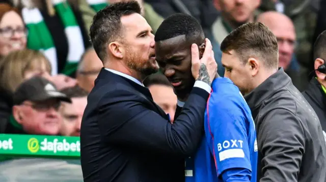 Barry Ferguson and Mohamed Diomande