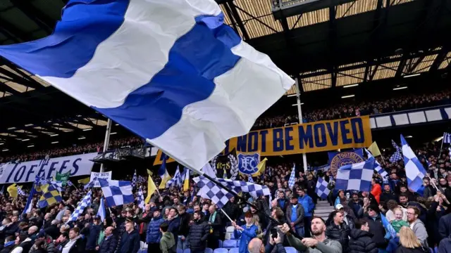 Everton fans at Goodison Park