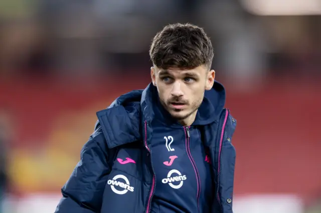 Jamie Paterson pictured before Swansea's draw at Watford 