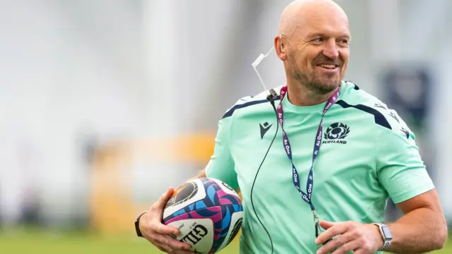Scotland Head Coach Gregor Townsend during a Scotland Men's Rugby training session at the Oriam