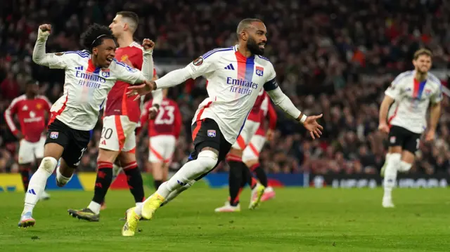 Alexandre Lacazette celebrates