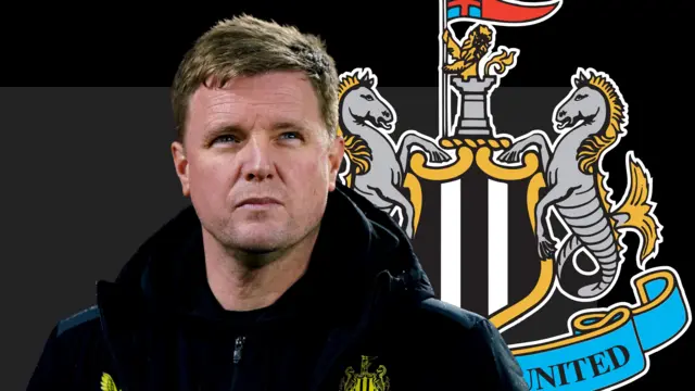 Newcastle United boss Eddie Howe graphic