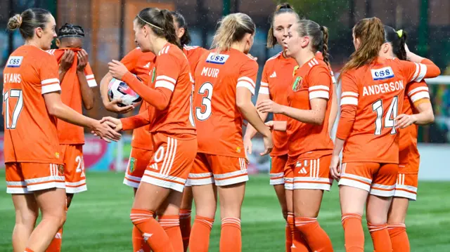 Glasgow City players celebrate