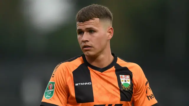Zak Brunt in action for Barnet
