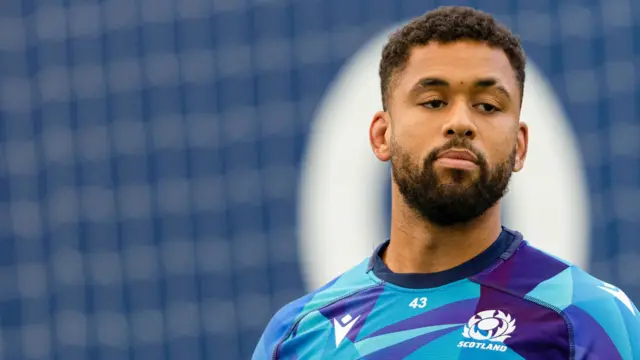 Andy Christie during a Scotland Men's Rugby training session at the Oriam