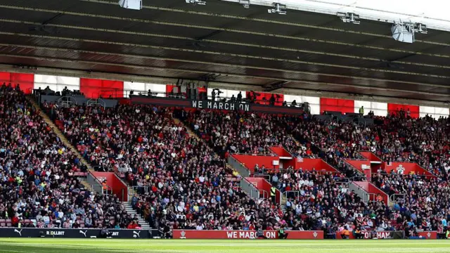 Southampton fans at St Mary's