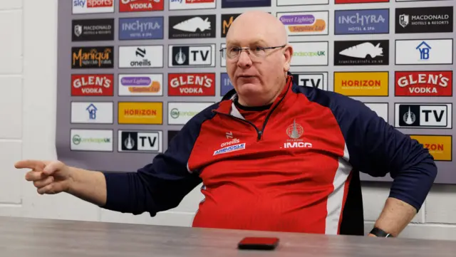 Falkirk manager John McGlynn