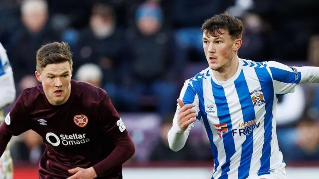 Hearts' Blair Spittal and Kilmarnock’s Calvin Ramsay