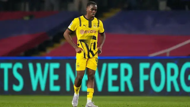 Gittens in action for Dortmund 