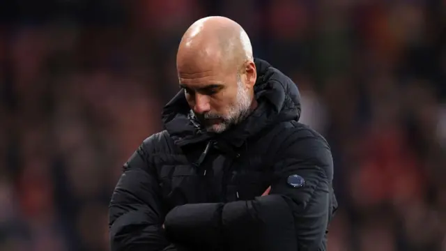 Pep Guardiola Manager / Head Coach of Manchester City during the Premier League match between AFC Bournemouth and Manchester City FC at Vitality Stadium