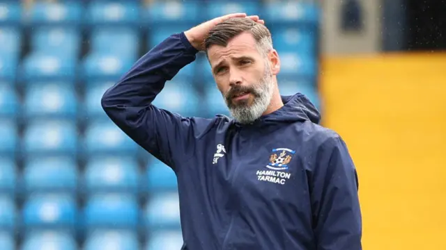 Stuart Kettlewell in Kilmarnock training