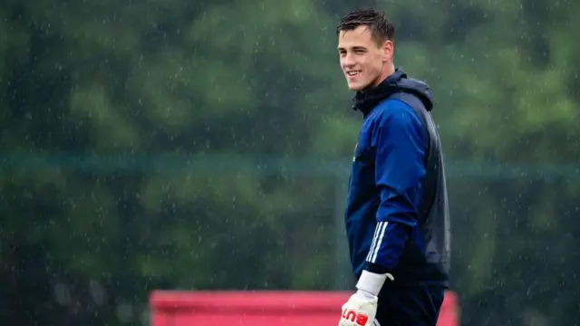 Radek Vitek of Manchester United in action during a first team training session