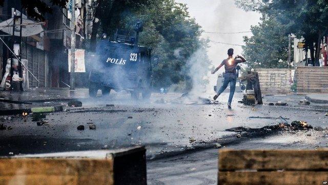 Protesters in Istanbul