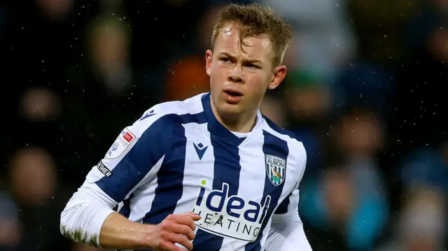 Aune Heggebo in action for West Bromwich Albion