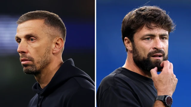 Split image of Gary O'Neil and Russell Martin