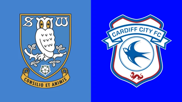 Sheffield Wednesday and Cardiff City's club badges