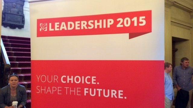 Labour leadership hustings banner