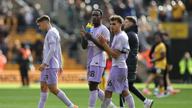 Danny Welbeck of Brighton & Hove Albion and Yasin Ayari of Brighton & Hove Albion