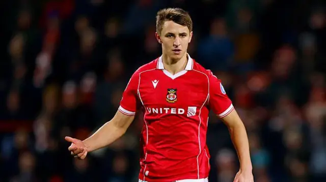Wrexham defender Max Cleworth