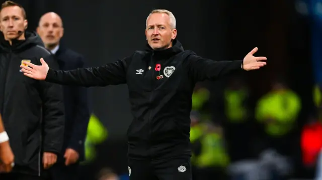 Neil Critchley, Hearts head coach at Ibrox