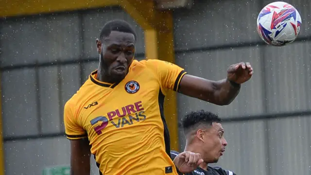 Hamzad Kargbo in action for Newport