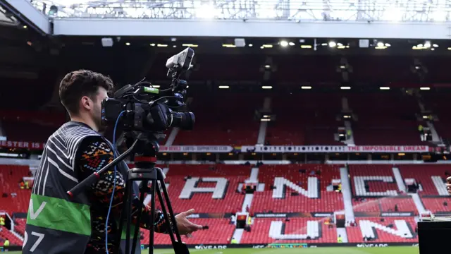 TV camera at Old Trafford