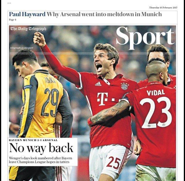 Telegraph back page