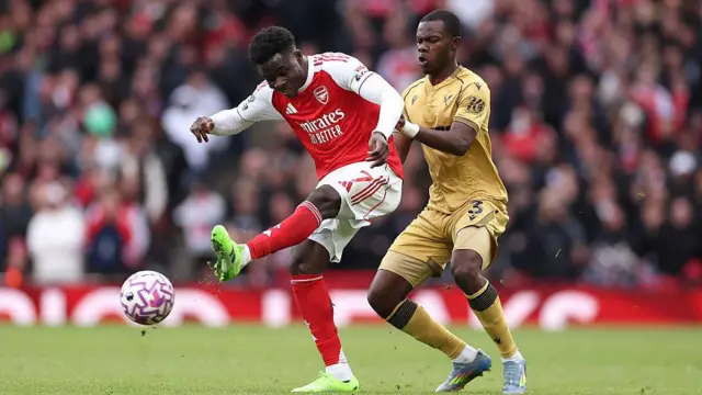 Bukayo Saka and Tyrick Mitchell