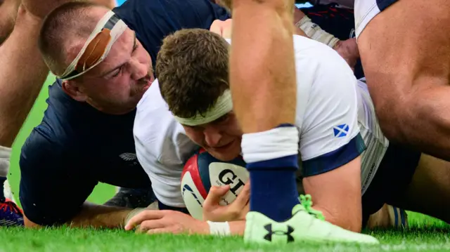 Scotland's Scott Cummings against United States