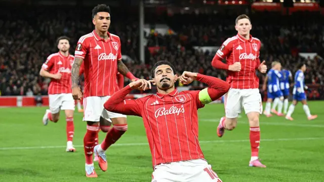 Morgan Gibbs-White celebrates