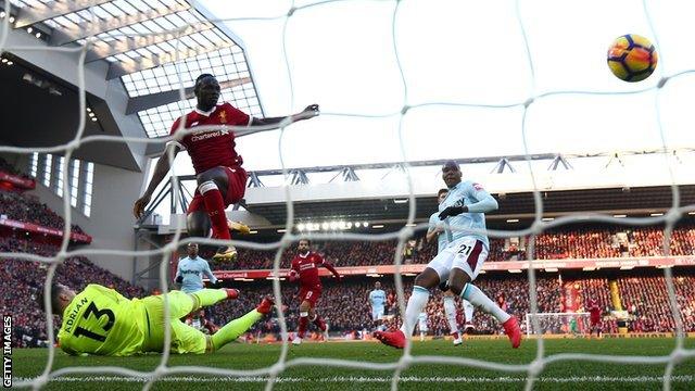 Sadio Mane has scored four goals in his past two Liverpool appearances