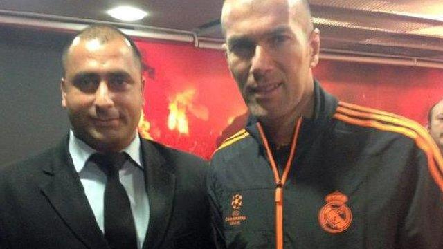 Fatih Cakmak and Zinedine Zidane