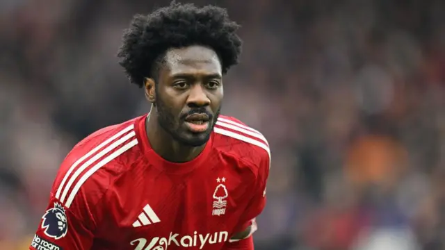 Ola Aina in action for Forest