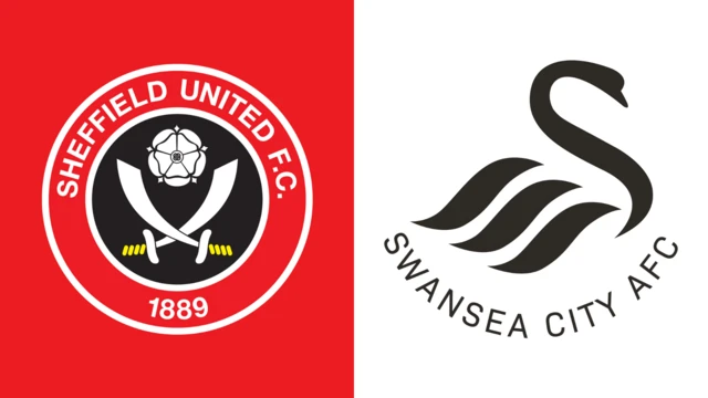 Side-by-side of Sheffield United and Swansea City club badges