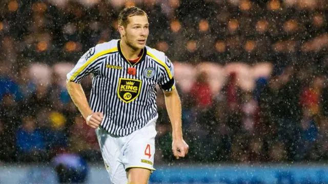 Marc McAusland in action for St Mirren