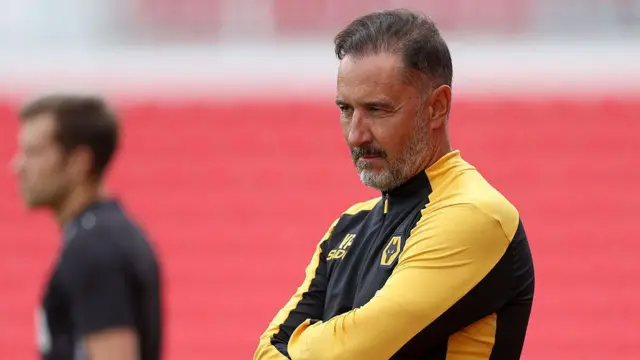 Wolves boss Vitor Pereira on the sideline with his arms folded during the pre-season friendly between Stoke City and Wolverhampton Wanderers