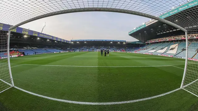 Elland Road image taken from the goal mouth