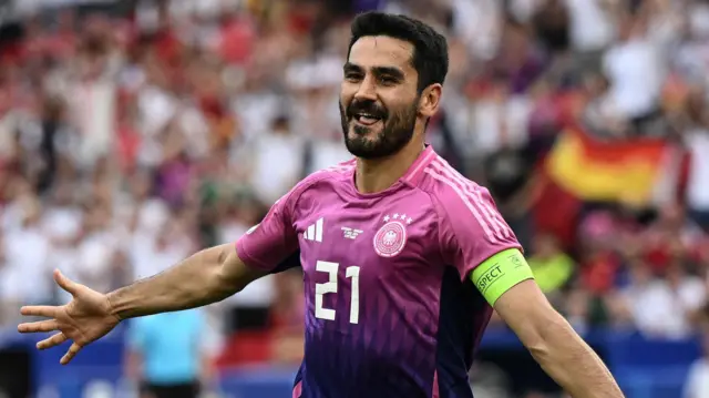 Gundogan celebrates